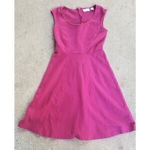New York & Company fit and flare dress fuschia XS